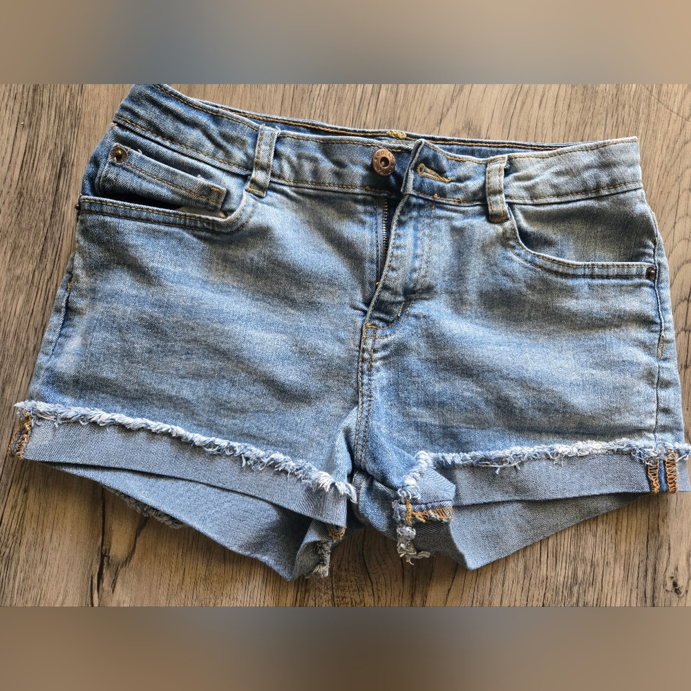 Lucky Brand Riley Denim Blue Jean Shorts Big Girls 16